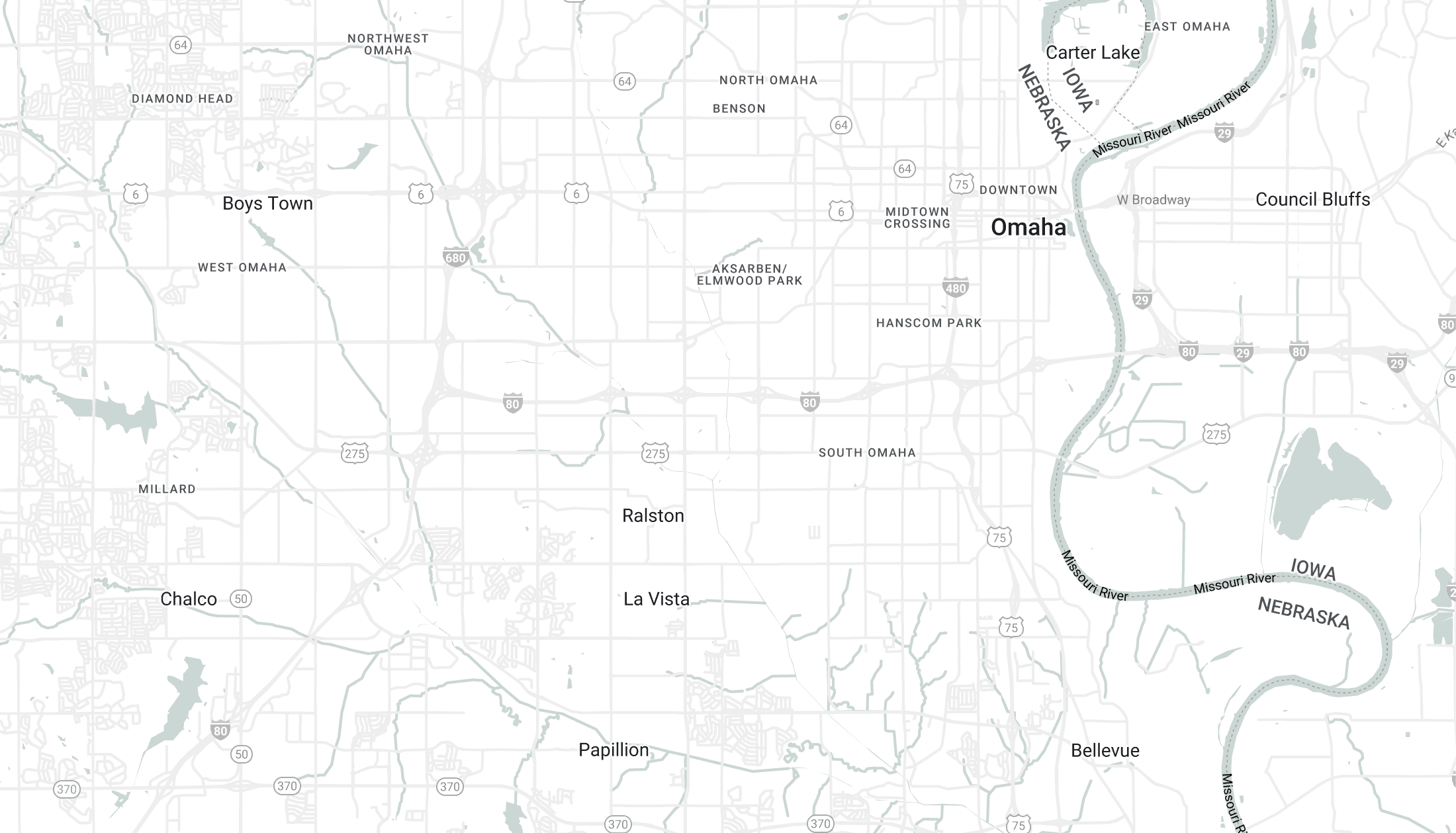 city map of La Vista City Centre