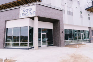 The South Suite sits right on City Centre Drive, near Vivere's leasing office.