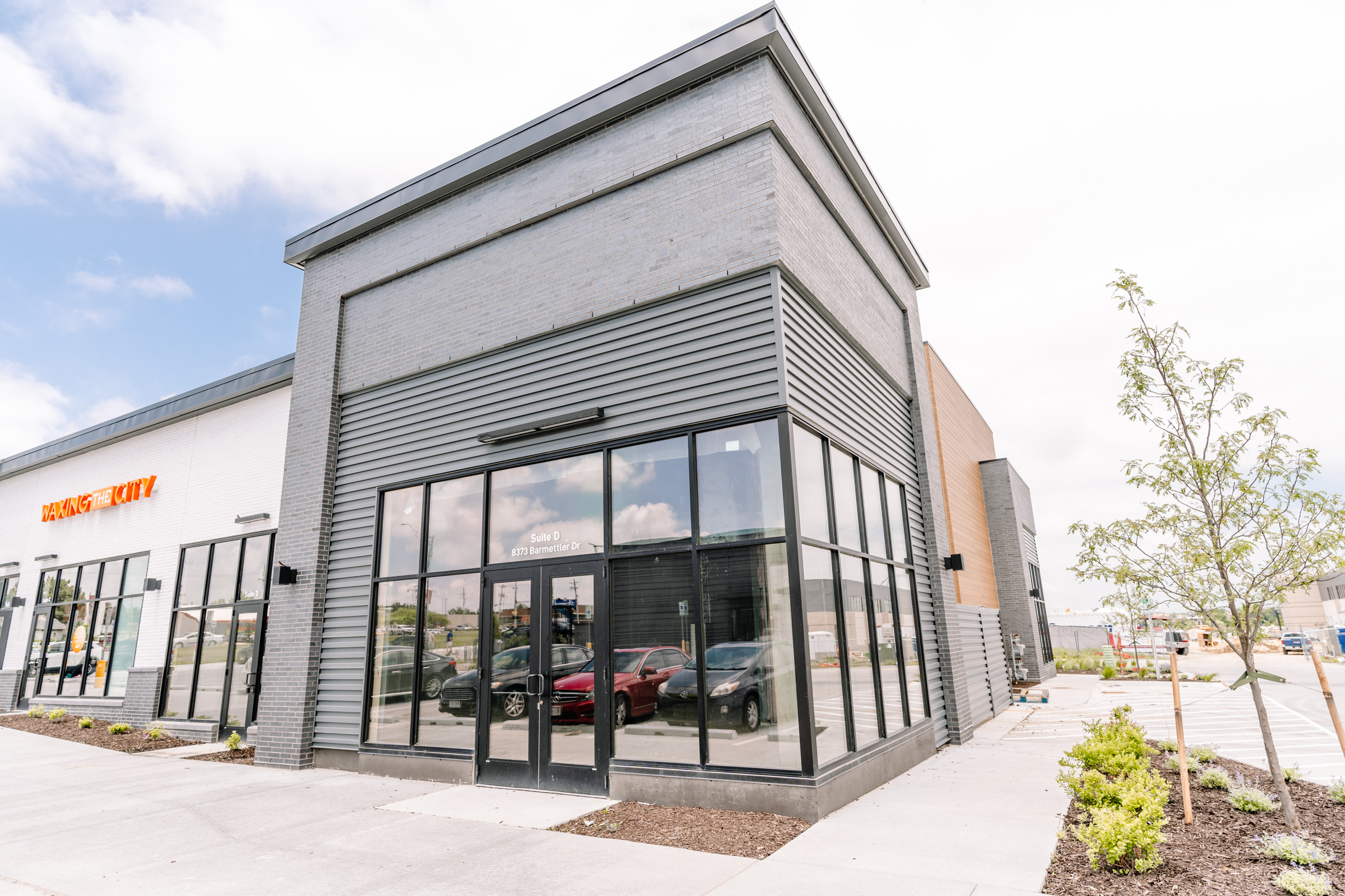 This corner suite is ready for immediate tenant buildout.